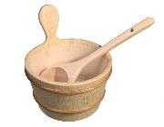 Shown here with Wooden Sauna Ladle SS-LADP
