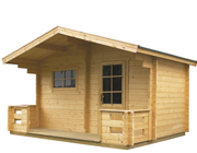 Keitele Solid-Log (2 Room) Outdoor Sauna 3.8m x 2.0m
